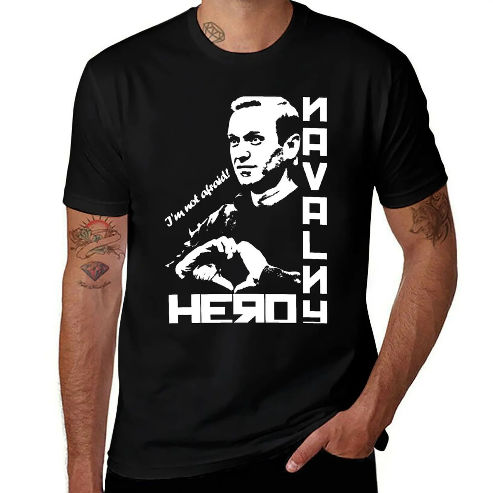 

Alexei Navalny Tribute RIP Aleksei Russian Hero Death T-Shirt man t shirts graphic T-Shirt