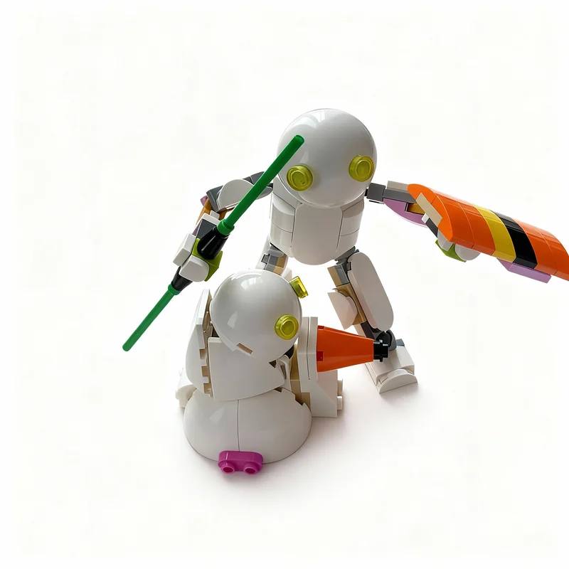 181pcs MOC Creator 3 1 NieR Automata Machine Lifeforms Model Building Blocks Construction Christmas Gifts Toy Brick Kids