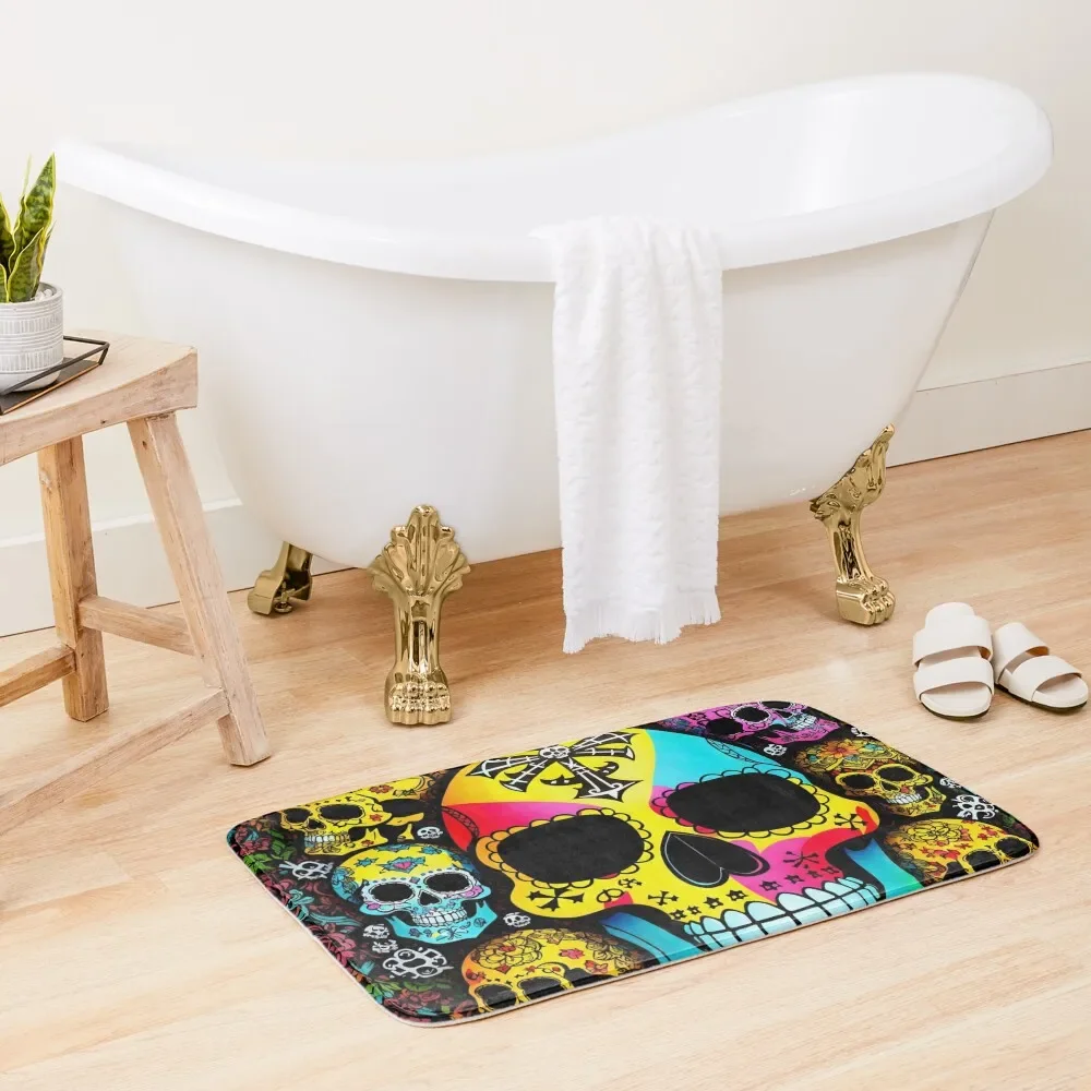 

Skull Succession Bath Mat Bathroom Gadgets Set For Bathroom Anti-Slip Carpet Mat