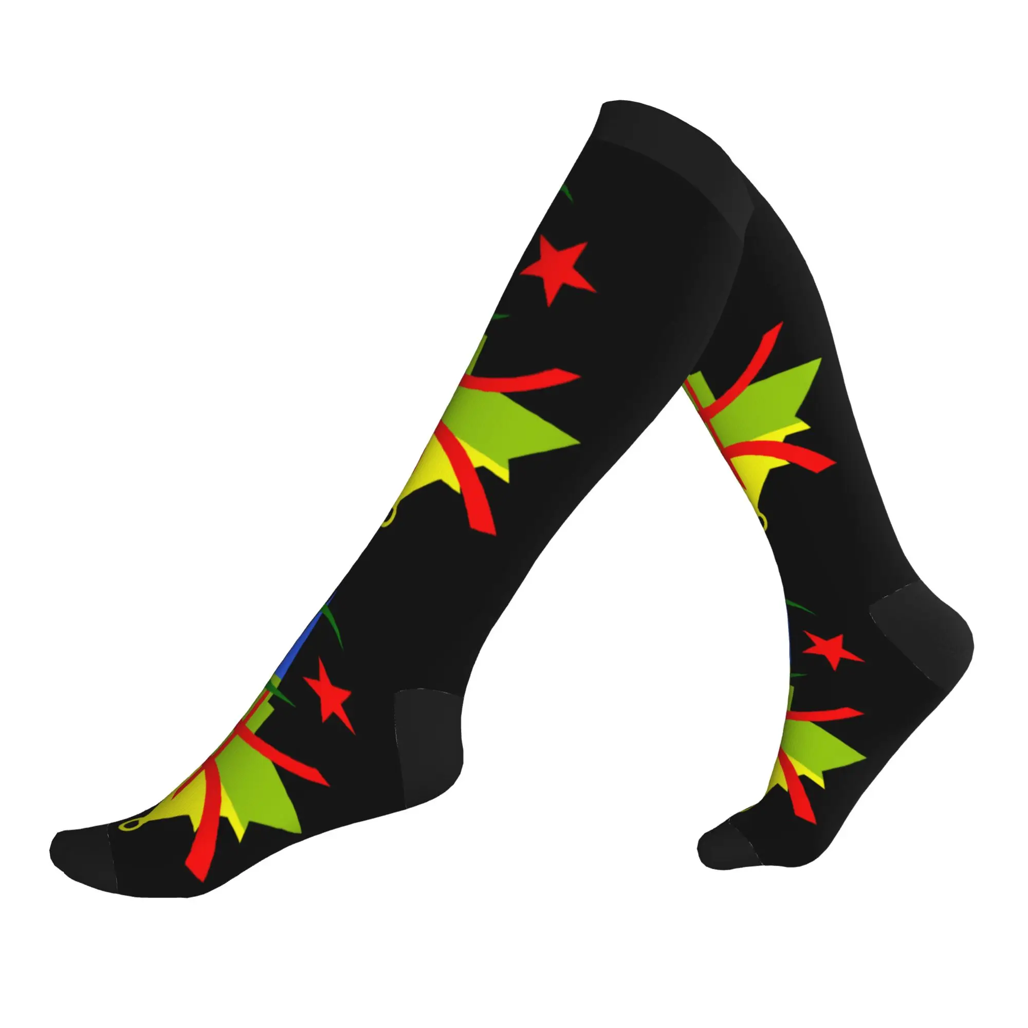 

Cute Mens Amazigh Flag Dress Socks Unisex Breathbale Warm 3D Print Berber Amazir Imazighen Crew Socks