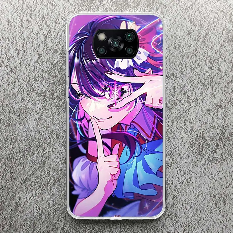 Japan Anime Oshi No Ko Print Soft Case for Xiaomi Poco X3 X4 NFC X5 Pro M3 M4 M5S Phone Shell F5 F4 GT F3 F2 F1 Pattern Cover