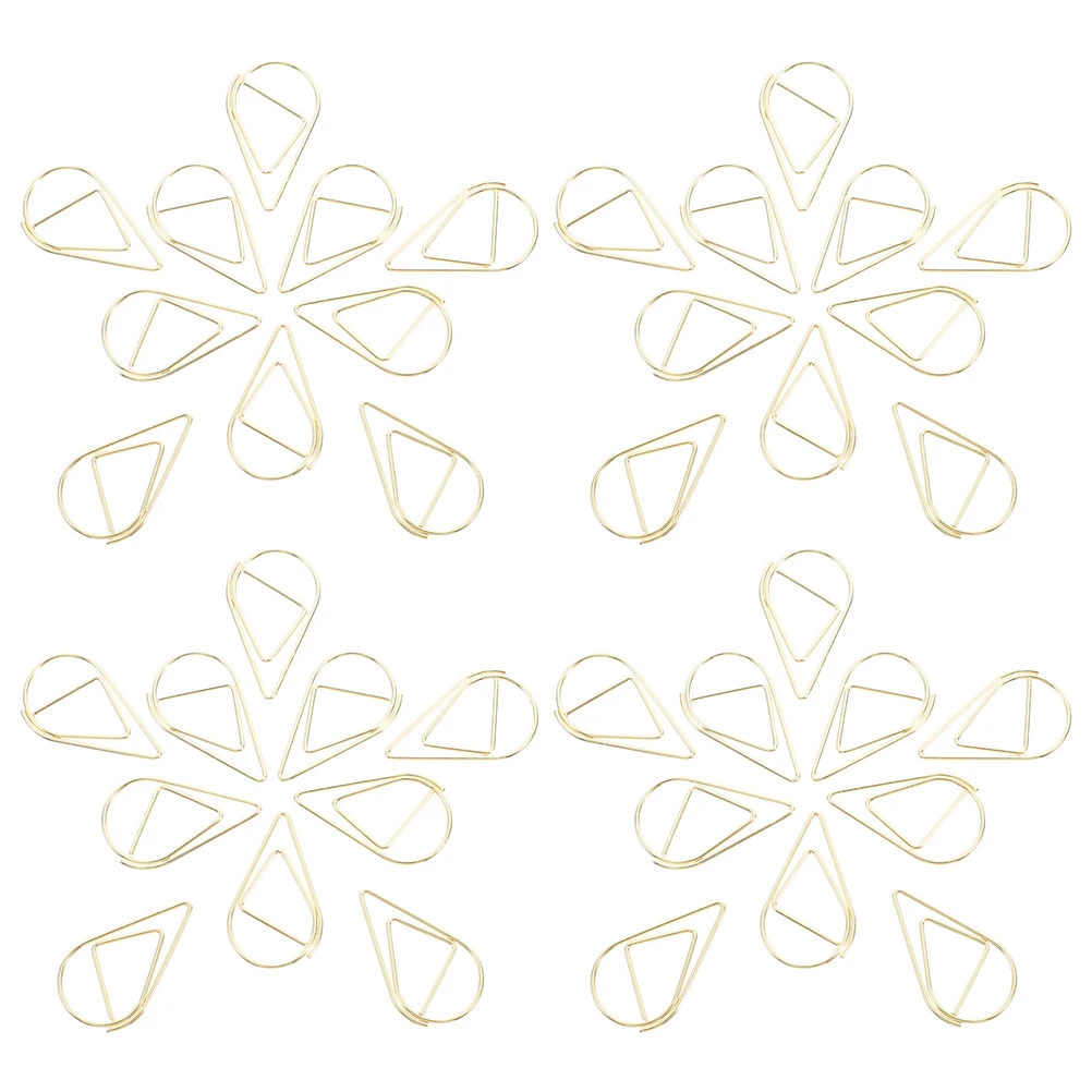 200-pecas-de-clips-de-papel-em-forma-de-gota-d'Agua-clips-pequenos-de-metal-dourado-para-documentos-notas-uso-em-escritorio-escola-e-casa-decorativos