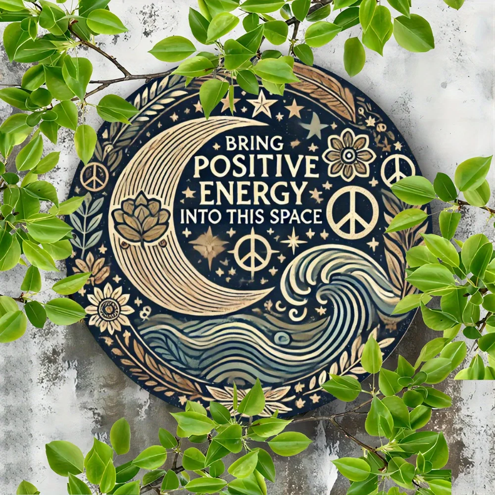 الألومنيوم احباط منحوتة الطاقة الإيجابية جدار الفن علامة ديكور للمنزل مطعم بار مقهى فناء المرآب ديكور ذكي