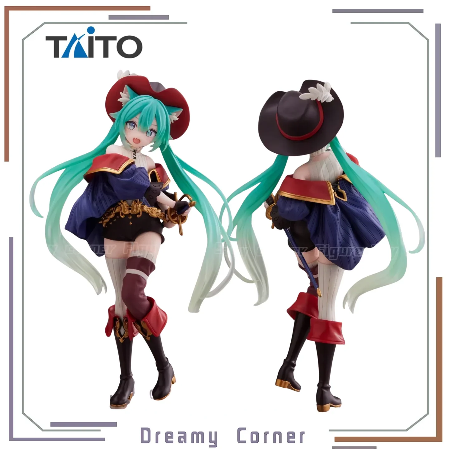 【在庫あり】taito-wonderlandフィギュア、ピアプロキャラクター、初音ミク、アニメフィギュア、おもちゃ
