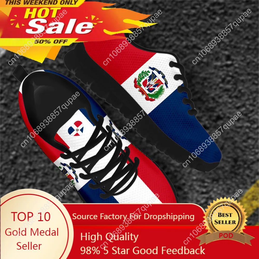 

Dominican Republic Flag Designer Sports Shoe Mens Womens Teenager Kids Children Sneakers Casual Custom High Quality Couple Shoes