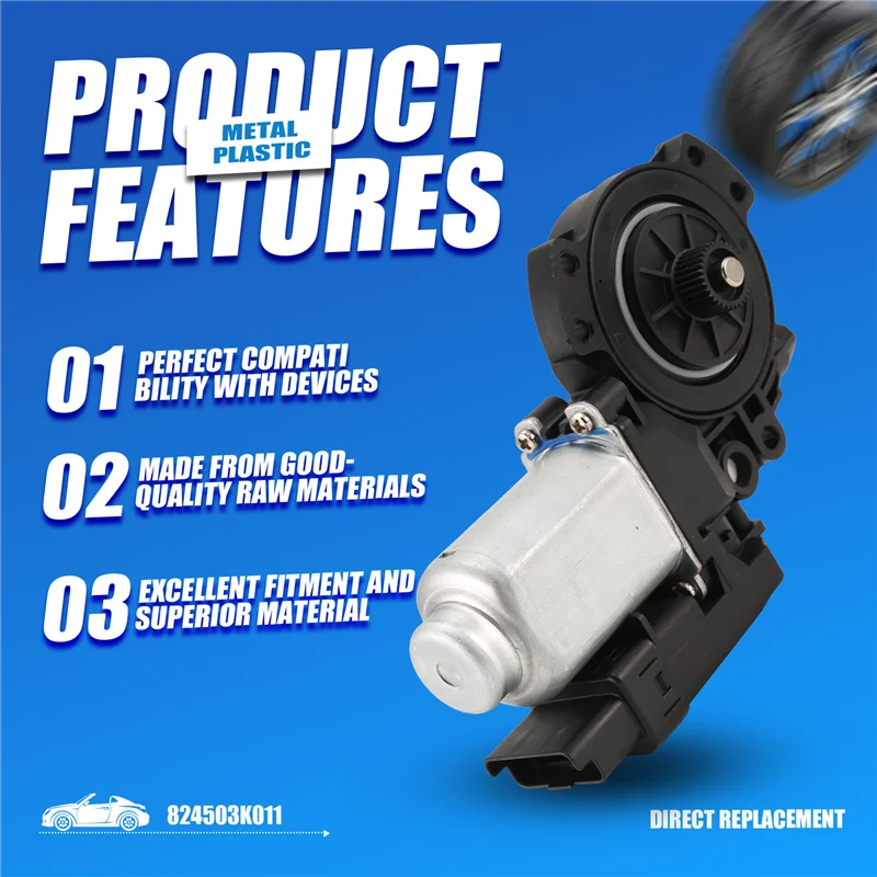 دقيق 82450-3K011 سيارة مكافحة قرصة الجبهة اليسرى نافذة رفع المحرك لشركة هيونداي سوناتا L4 V6 824503K011