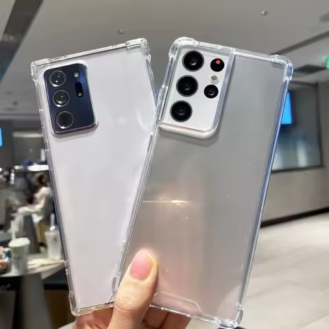 Luxury Transparent Case For Samsung S23 S22 S21 S20 Plus Ultra Shockproof Clear A54 A52s A32 A53 Plus 5G Note 20 10 Accessories