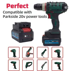 Converter Battery Adapter For Erbauer 18v Compatible To For Parkside Lidl S Tools Converter(Not include tools and battery)
