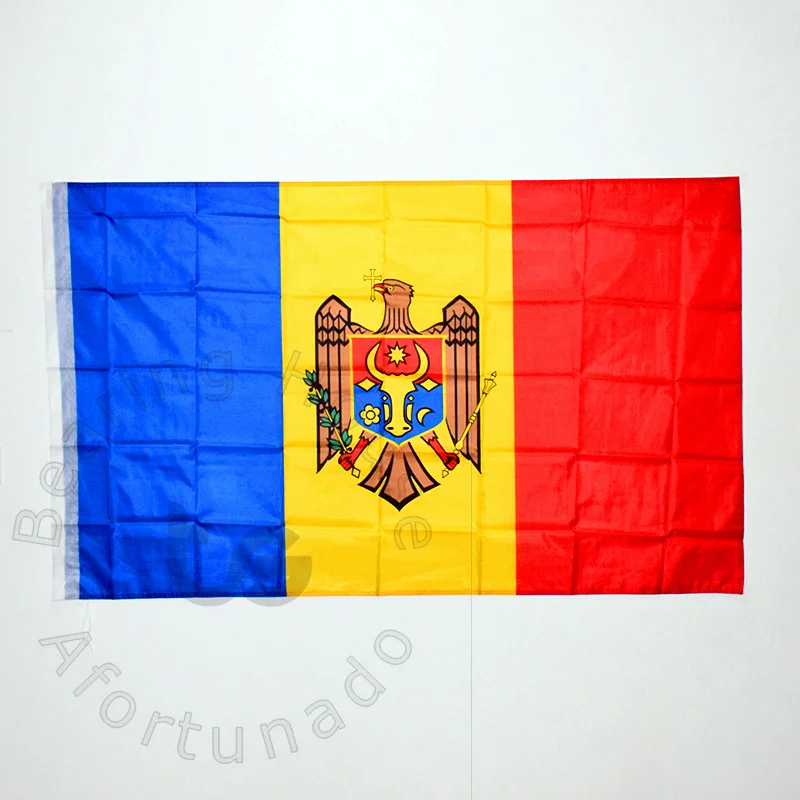 Moldova moldovan 90*150cm flag Banner blue  3x5 Foot Hanging National flag for meet,Parade,party.Hanging,decoration