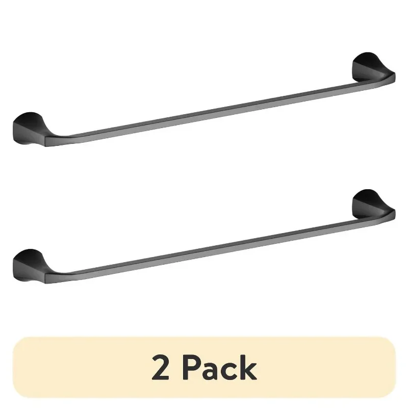 

(2 pack) Simple Flare Wall Mount 24 inch Towel Bar