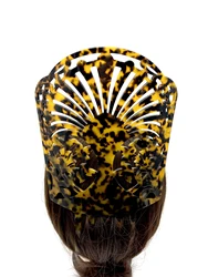 Vintage High Hair Combs Colorful Acetate Hair Accessories Faux Tortoise shell Hair clips Women jewelry gift
