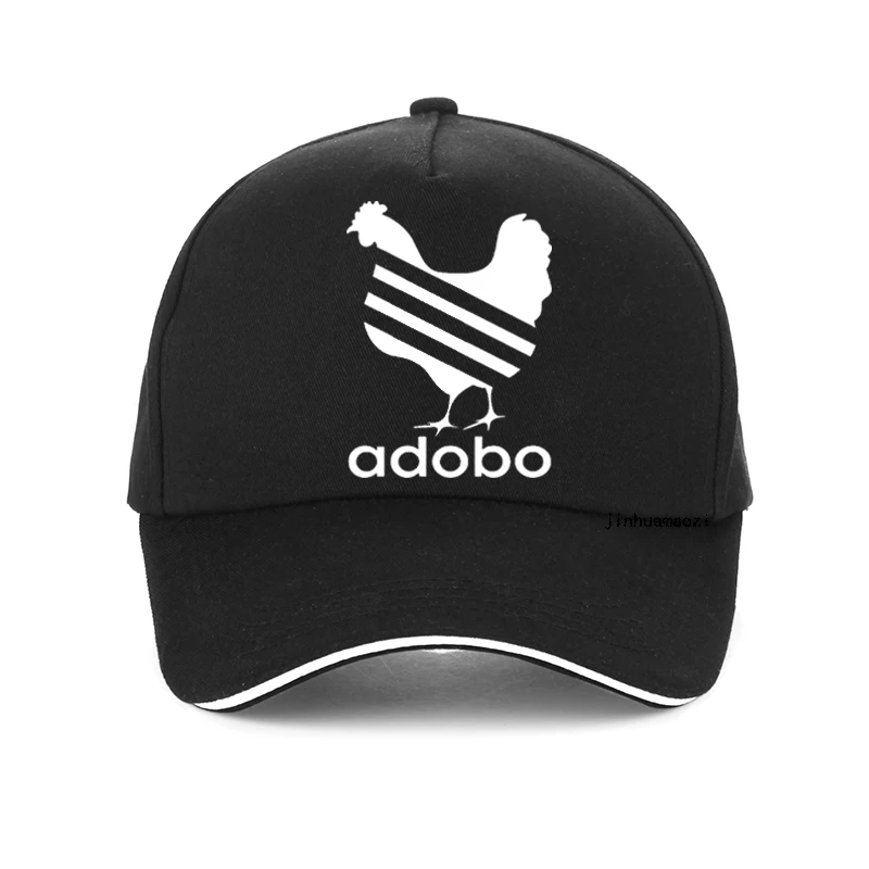 

Mens Outdoor sunshade hat Chicken Adobo Baseball cap Funny Filipino Pinoy Humor Philippines Snapback Bonnet