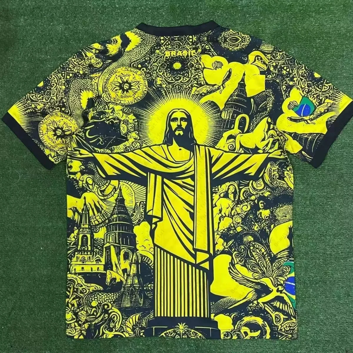 2024 New Fans Brazilian Goddess Special Edition Yellow Football Jersey 3D Printed Team Training Men Women Fashion T-Shirts