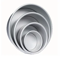 4/6/8/10/12inch Fixed Base Round Cake Pan Aluminum DIY Cakes Pastry Mould Cheesecake Mould Nonstick Cake Tin Kitchen Tools