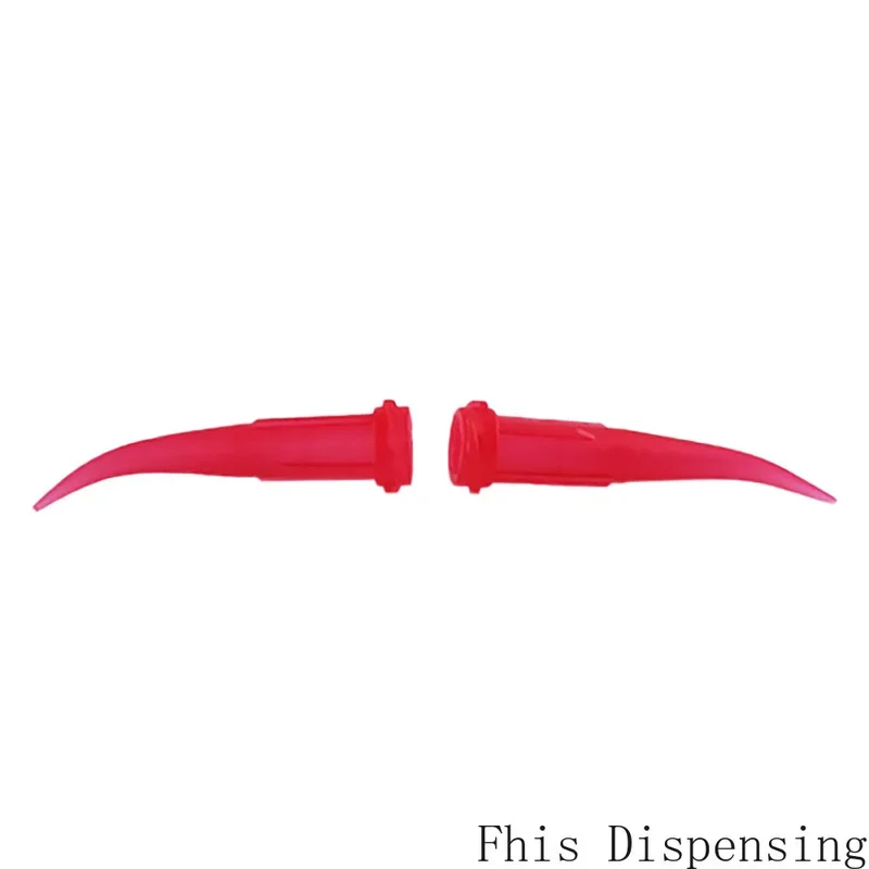 Pack Of 100 Dispense เคล็ดลับ TT Tapered โค้งเข็ม25G