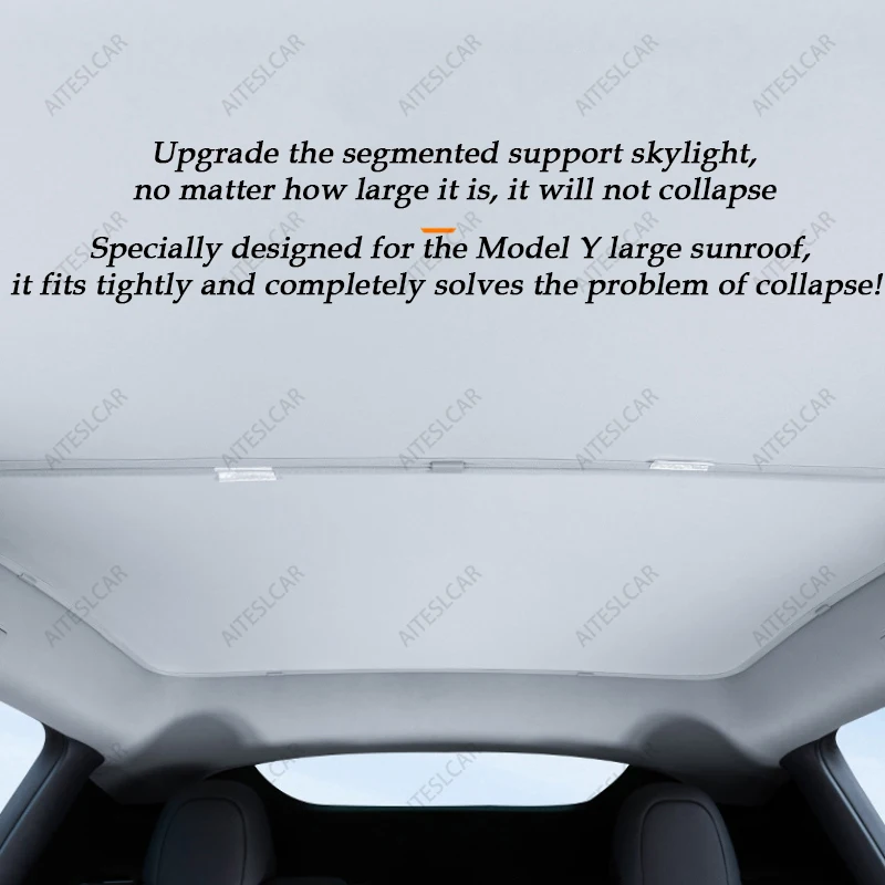 Sunroof Sunshades For Tesla Model 3 Highland 2026 Model Y Juniper 2026+ Ice Cloth Buckle Sun Shade Glass Front Rear Skylight