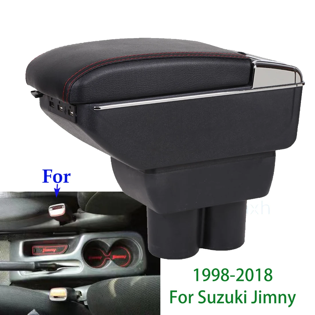 

For Suzuki Jimny Armrest Box 1999-2018 Car Retrofit Parts Car Accessories Auto Storage Box Arm Bracing heighten Interior Details