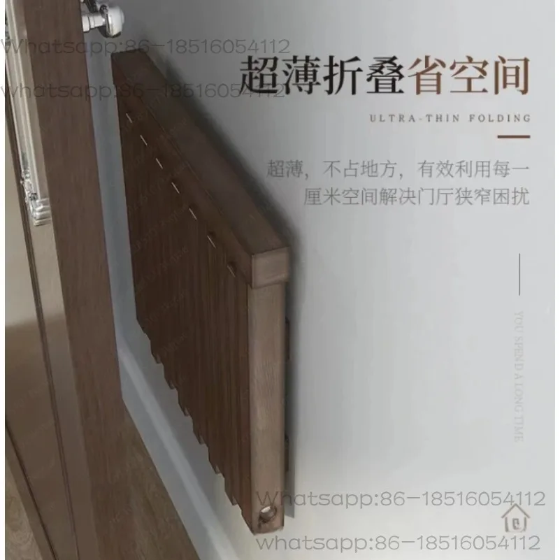 طاولة بجانب السرير قابلة للطي، إطار بجانب السرير مثبت على الحائط، يمكن وضعها في غرفة النوم، ومساحة موفرة مع طاولة بجانب السرير ضيقة جدًا. #3