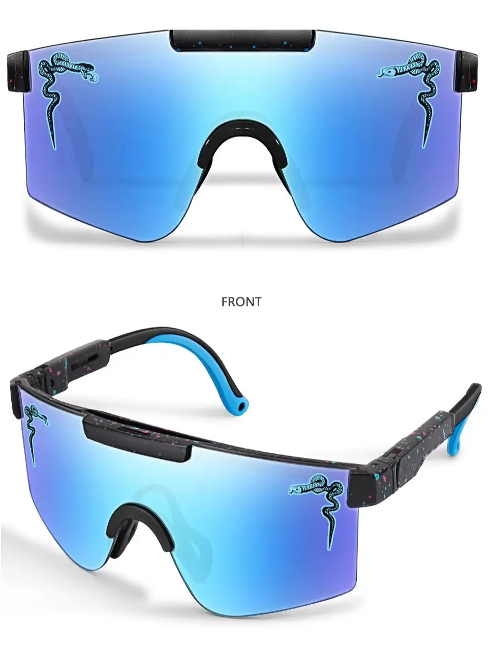 AliExpress NONE Boy Girl Under 12 Yeas Fashion Oversized Sunglasses, Perfect for Outdoor Sports, Cycling, Running, Baseball, Festive Occasions