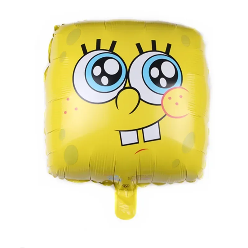 1 sztuk Cartoon kwadrat SpongeBob SquarePants wyraz balony foliowe dziecko dekoracja urodzinowa dla dzieci zabawki balon z helem