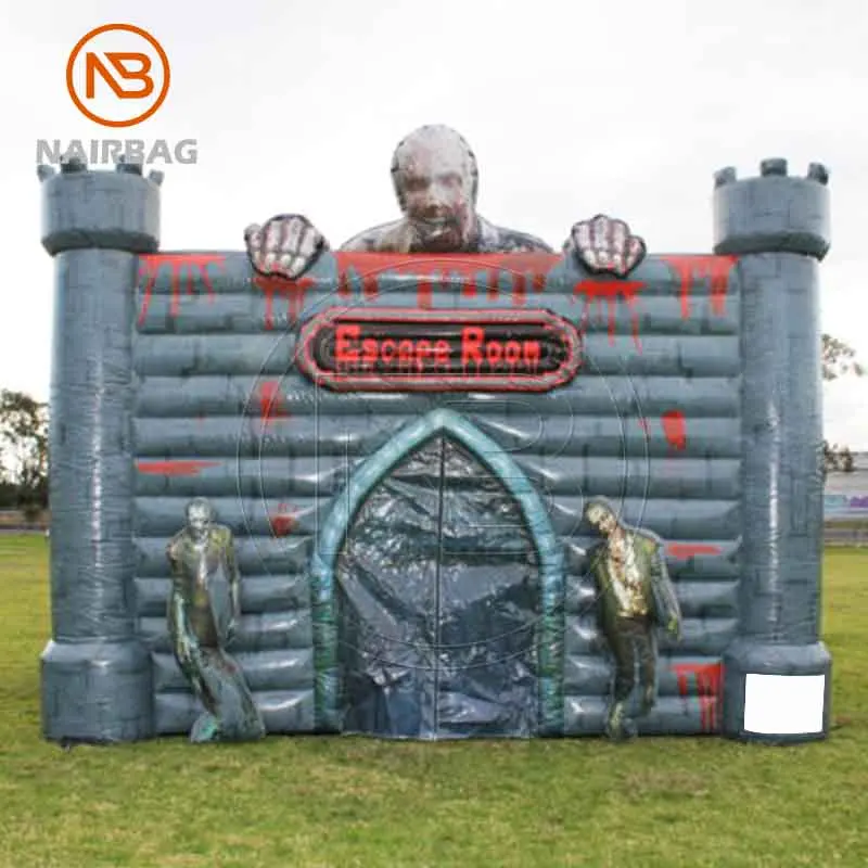 Aufblasbares Spuklabyrinth-Hauszelt, Halloween, aufblasbares Spukhaus für Halloween-Event-Spiel