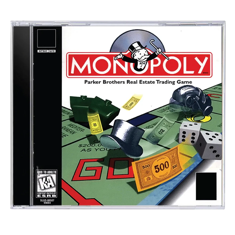 

PS1 Monopoly With Manual Disc Copy Game Unlock Console Station1 Retro Optical Driver Video Game Parts