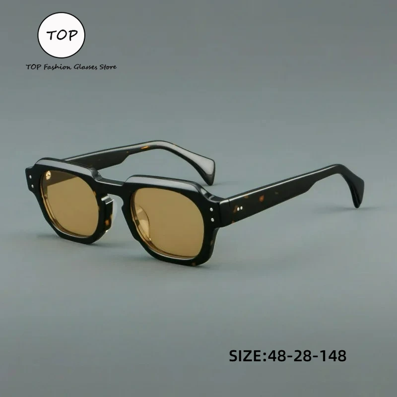 

2025 New Arrival Retro Square Sunglasses Men Women TR Frame Brown Lens UV400 Protection Fashion Streetwear Eyewear Hot Sale