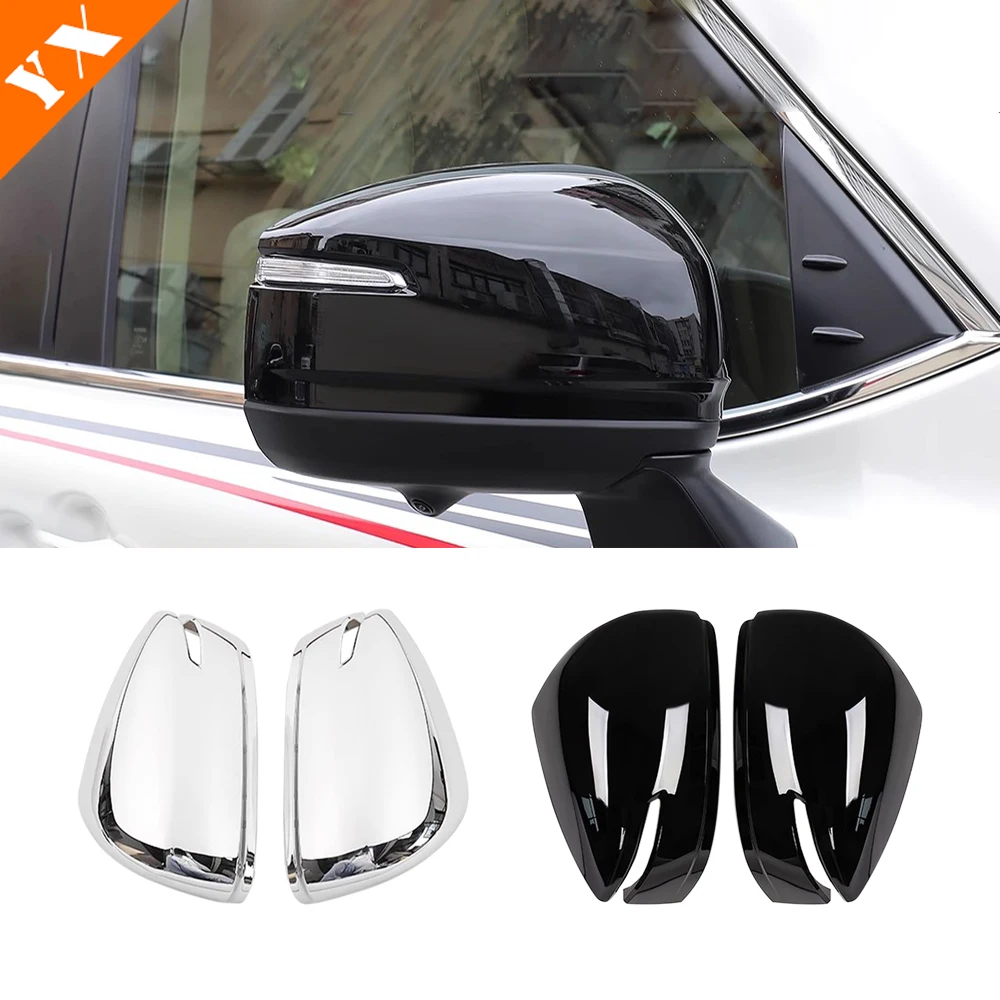 

Аксессуары для Land Cruiser LC 300 2025 2026, черная крышка бокового зеркала автомобиля, крышка зеркала заднего вида, защита от царапин, украшение зеркала