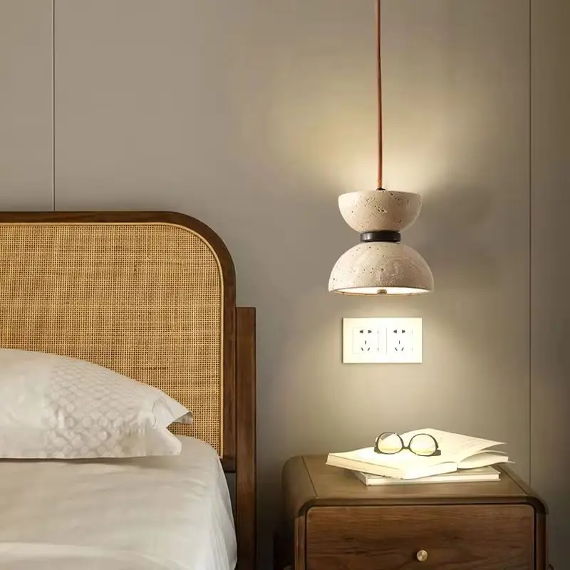 Wabi Sabi Style Pendant Light Personalized Bedroom Headboard Living Room Sofa Background Wall