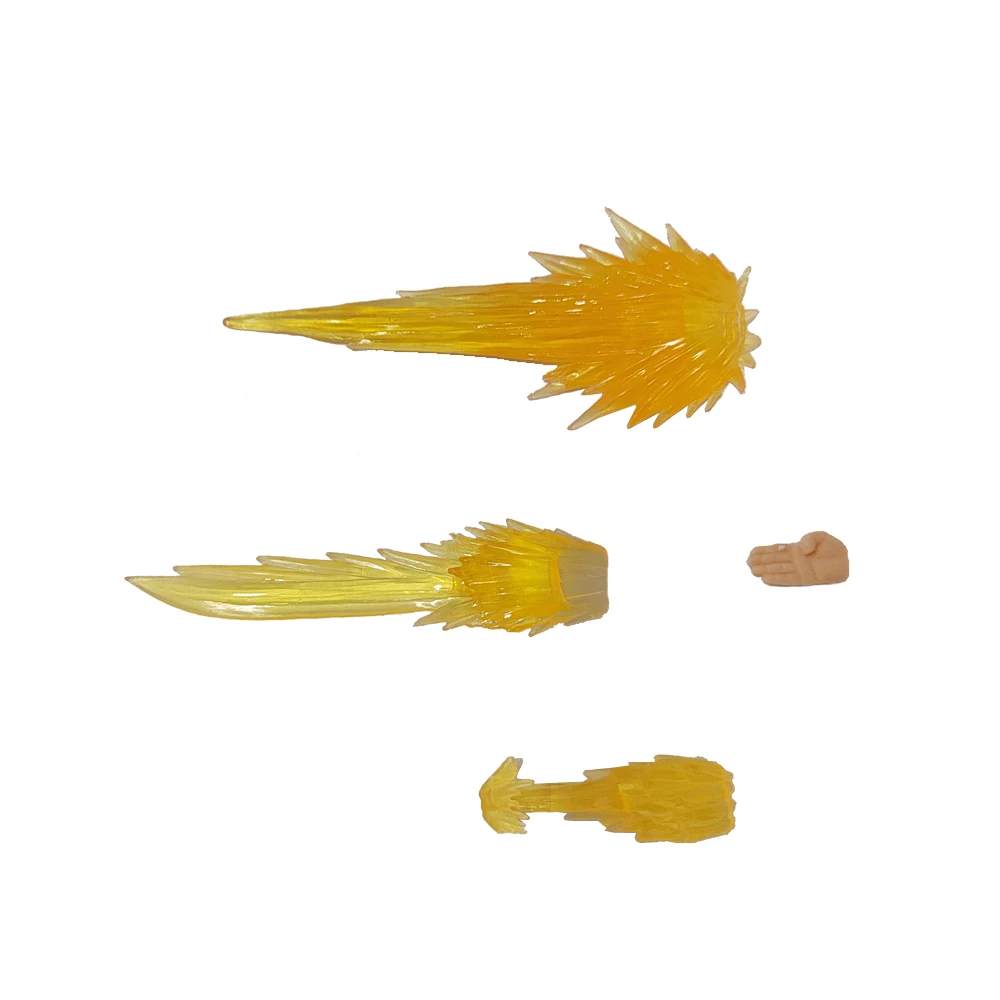 อะนิเมะ DB SHF ตัวเลขการกระทํา Sun สีเหลืองสีชมพูเพลา Ray แก๊สระเบิดพิเศษชุดอุปกรณ์เสริมกระเป๋า