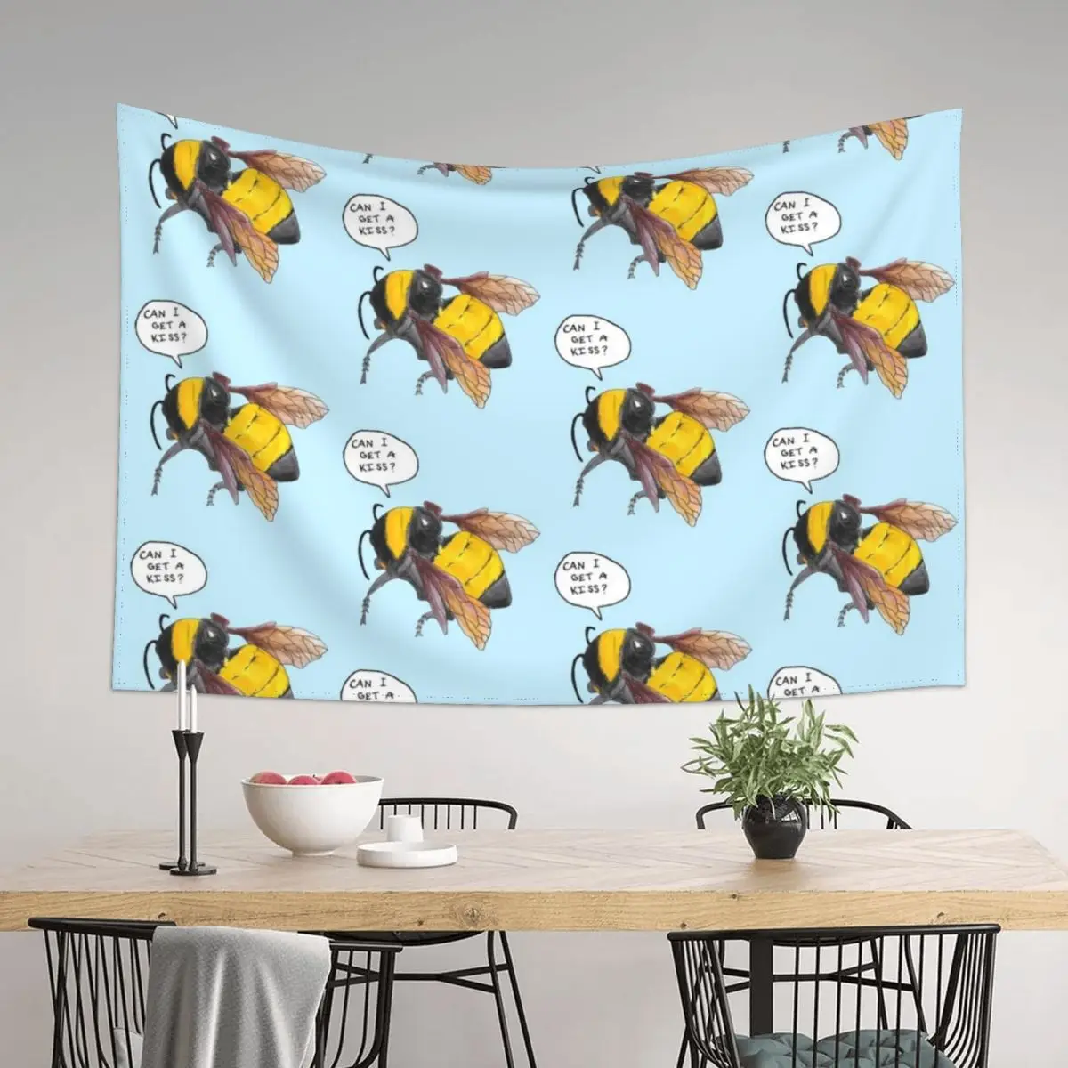 

Hand-Drawn SFFB Bee [UPDATED] Tapestry Anime Decor Aesthetic Room Decoration Wall Hanging Tapestry