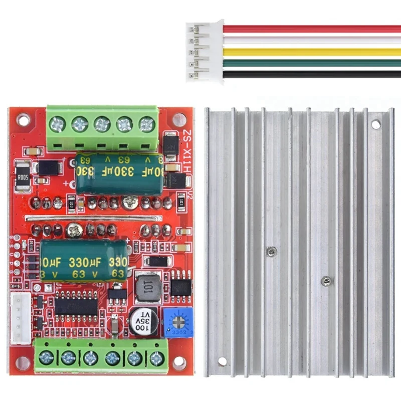 DC 6-60V 400W BLDC Three Phase DC Brushless Motor Controller PWM Hall Motor Control Driver Board 12V 24V 48V