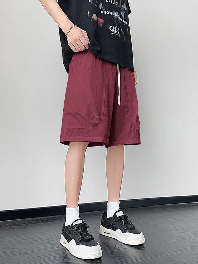 

Trendy American Ice Silk Qui Dry Large ket Workwear orts Men Summer Large Size Loose Casual Straight Leg Five-Quarter ...