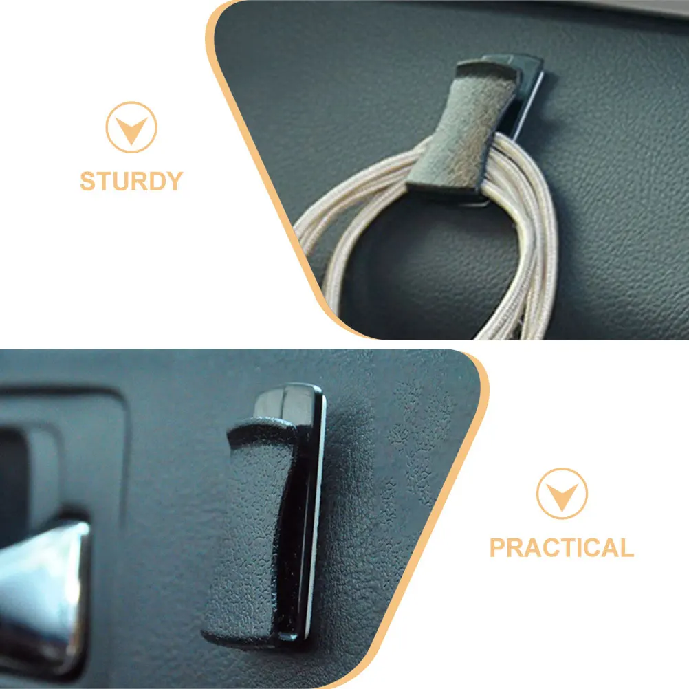 

1 Pair Card Holder Clip Universal Eyeglass Glasses Sunglasses Holder For Car Adhesive Ticket Card Clips Compact Design Organizer