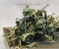 1/35 Scale Die-Cast Resin Figure Assembled Model Kit History Hobby Miniature Artillery 5-Man Team  Unassembled and Unpainted