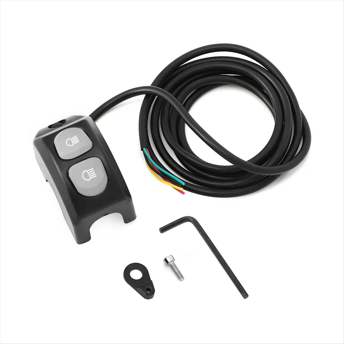 Compatible For R1200GS R 1200 R1250GS F850GS F750GS ADV Motorcycle Fog Lights Wiring Harness Handle Switch Push Button,B
