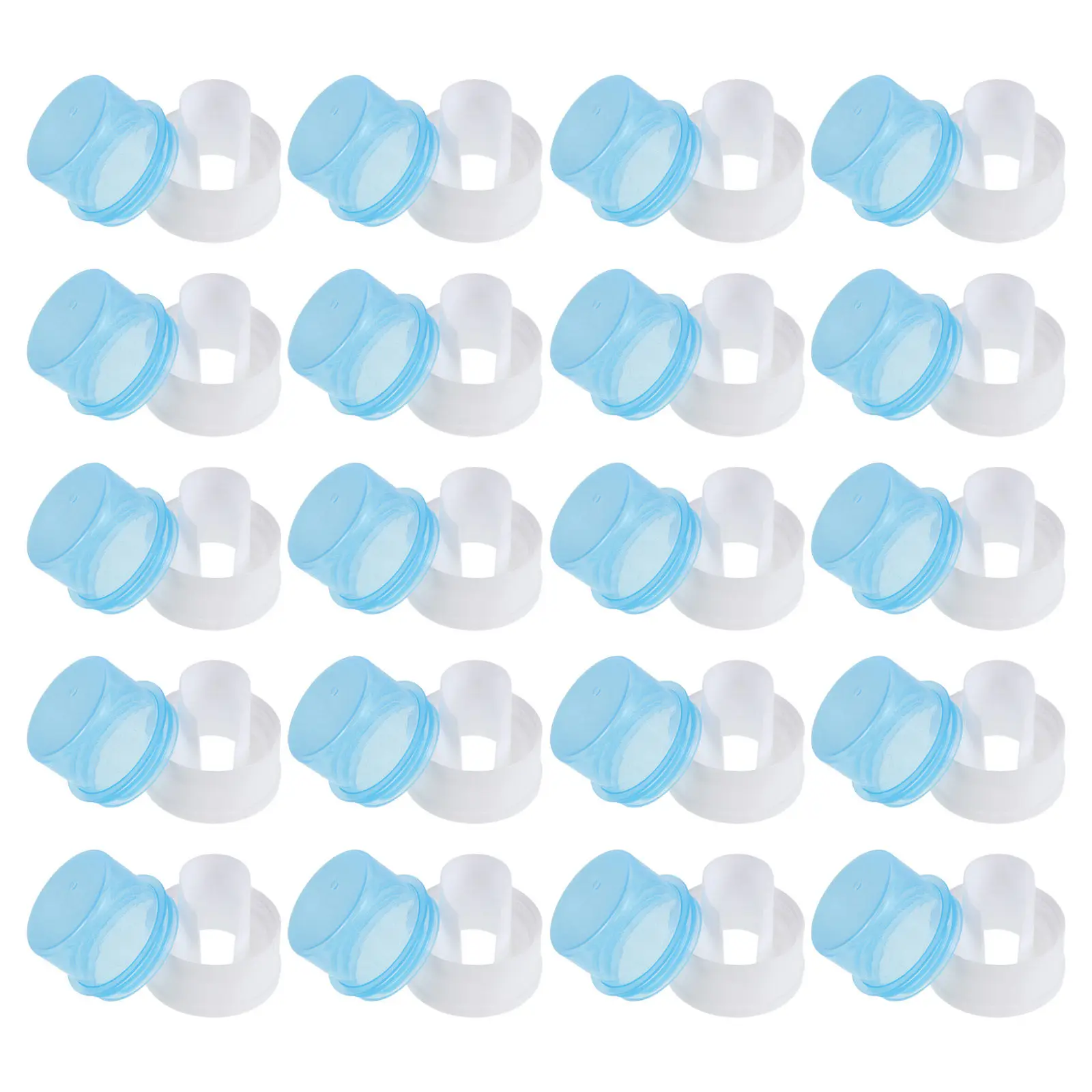 40Pcs Laundry Liquid Bottle Screw Caps Threaded Groove Lid Replacement Leakproof Pour Control Detergent Dispenser Accessories