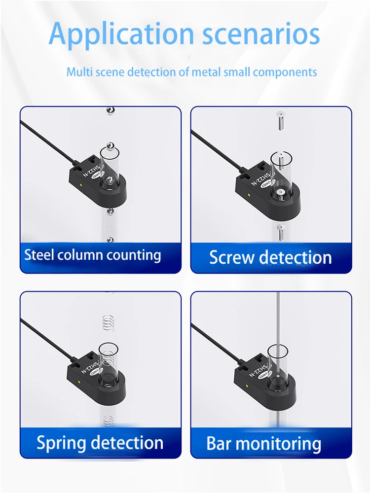 Fuwei High-SpeedCircular Proximity Switch Sensor Metal Magnetic Screw Spring Steel Ball Sensing Drop Counting Circular Approach