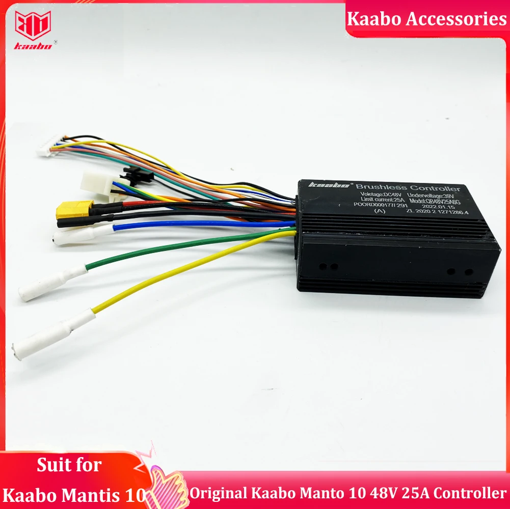 

Original Kaabo Mantis 10 48V 25A New Old version Sine Wave Controller Suit for 48V 18.2Ah 800W Single Motor Mantis 10 E-scooter