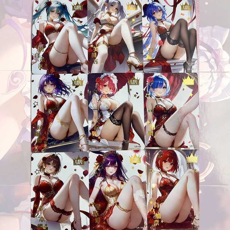 Anime Goddess Story PTR SSP EX LSP Set of Cards Tokisaki Kurumi Ganyu Rem Yae Miko Christmas Birthday Gift Children's Toy