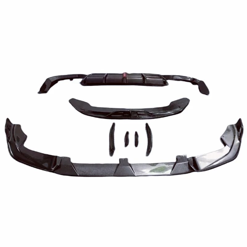 

A Style Carbon Fiber Front Bumper Edge Rear Diffuser Side Skirt Rear Spoiler for B X4M F98 X3M F97 2019-2021