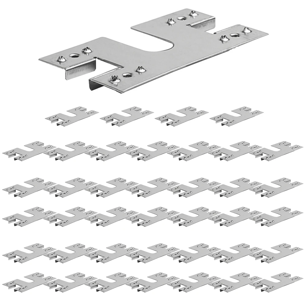 50 Stück Solarpanel-Erdungsklemmen, Photovoltaik-Leitblech, Solar-Edelstahl-304-Erdungsklemm-Unterlegscheiben