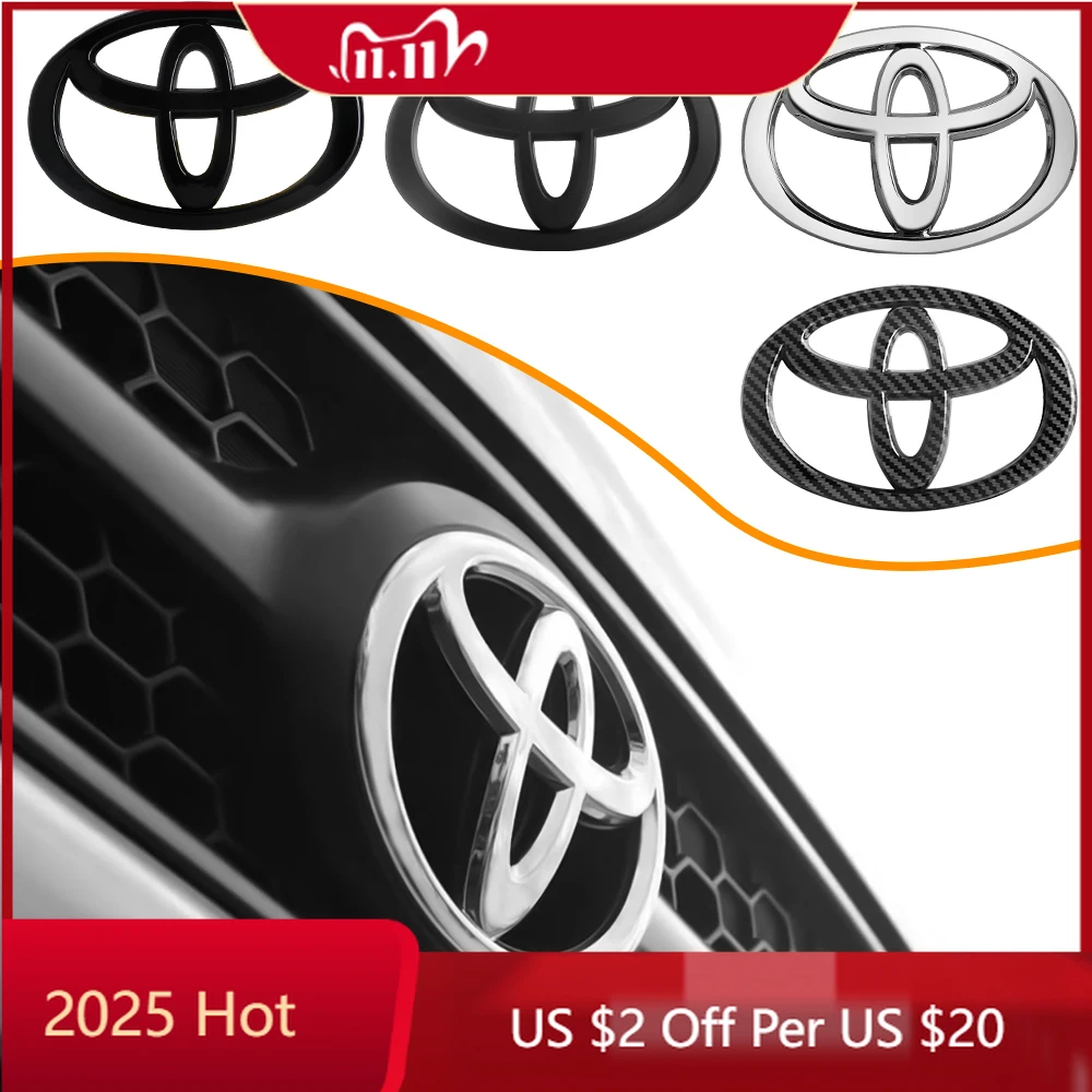 

Для Toyota 2026, новые колпаки ступицы, 3D ABS, значок передней решетки автомобиля, наклейка с логотипом багажника, аксессуары для Toyota Corolla Camry Rav4 Yaris H