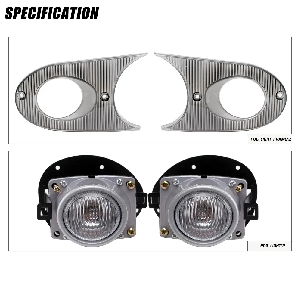 FOR Proton Wira Satria 1.5/1.6 Version Front Bumper Fog Lamp Upgrade Kit Additional Foglight Set for Enhanced Visibility