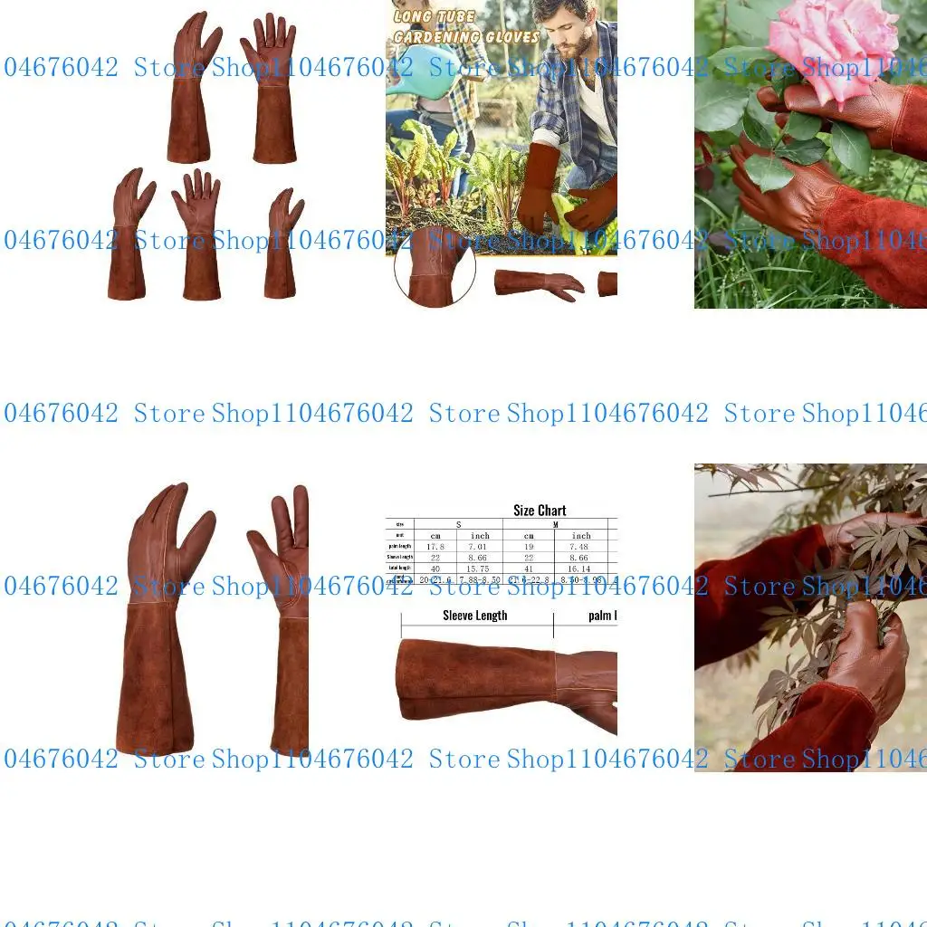 

5asd Heat Insulation Non-slip Gardening Gloves Rose Gloves Fits for Women & Men