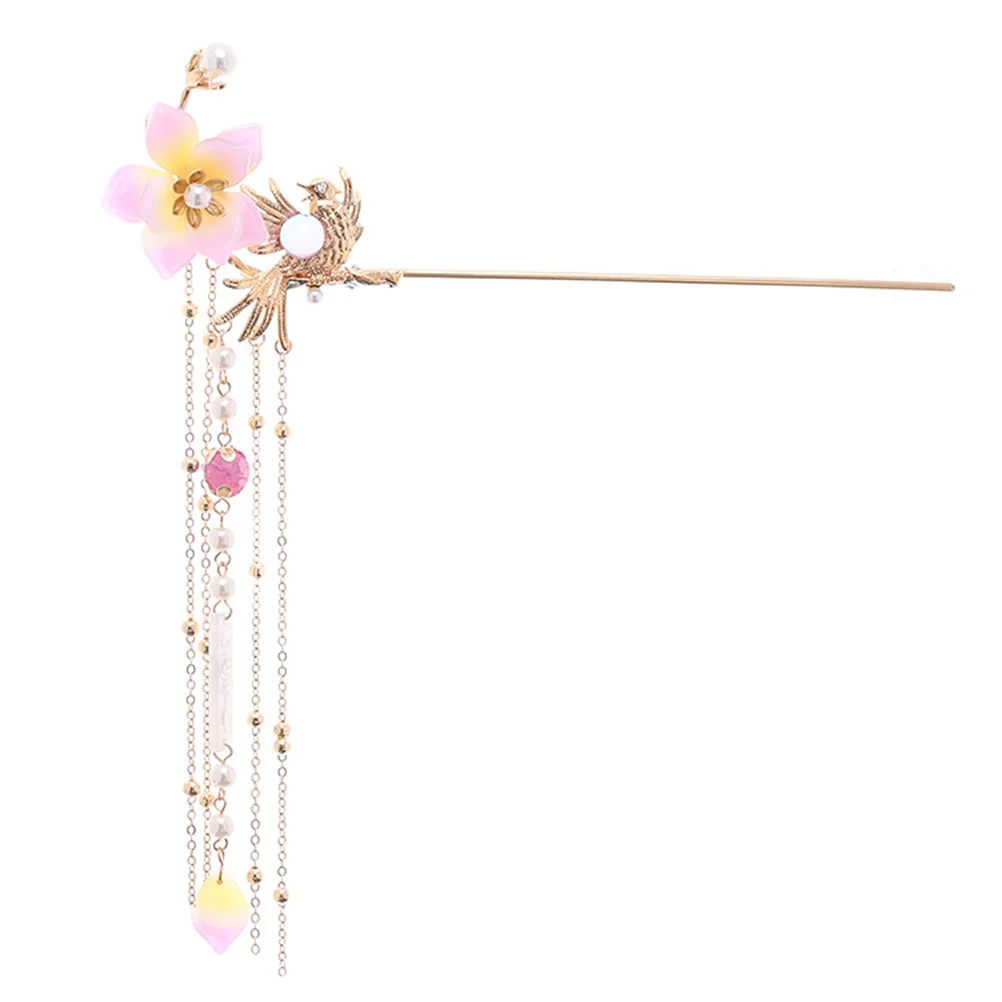 

Hair Clip Hairpin Retro Ornament Ancient Costume Decor Headwear Vintage Antiquing Stick Decorative for Women Han