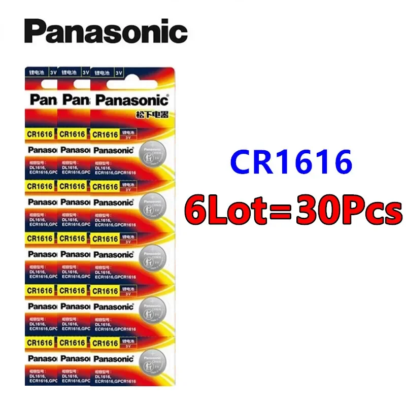 5-30pcs Original Panasonic 3V CR1616 CR 1616 Button Batteries Cell Coin Lithium Battery For Watch Electronic Toy Calculators