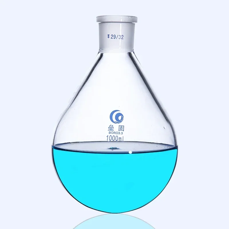 High Quality Glassware of Laboratory Distillation Flask Oval Rotary Flask 25/50/100/250/500/1000/2000/ 3000ml 24# e