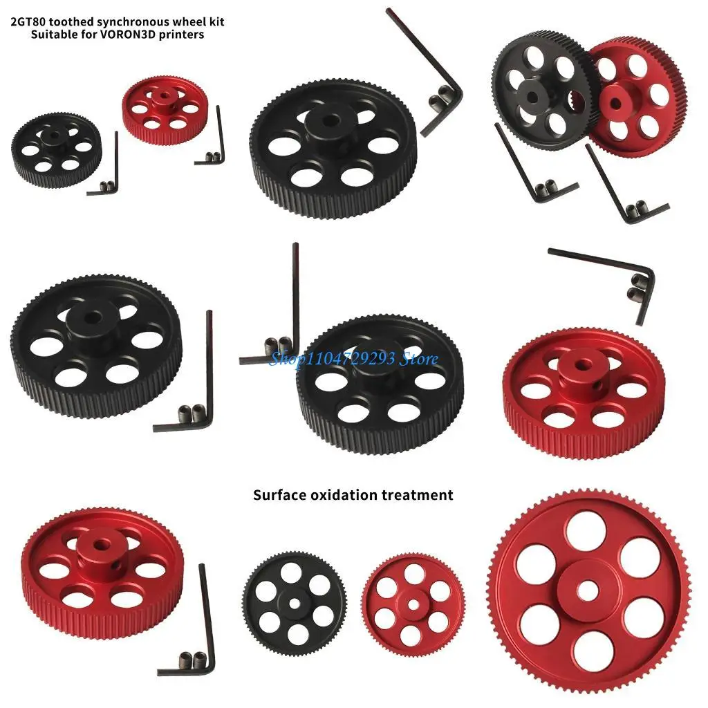 

Y2GD 2MGT 80 Tooth Timing Pulley for 9mm Wide Synchronous Belts in Machinery