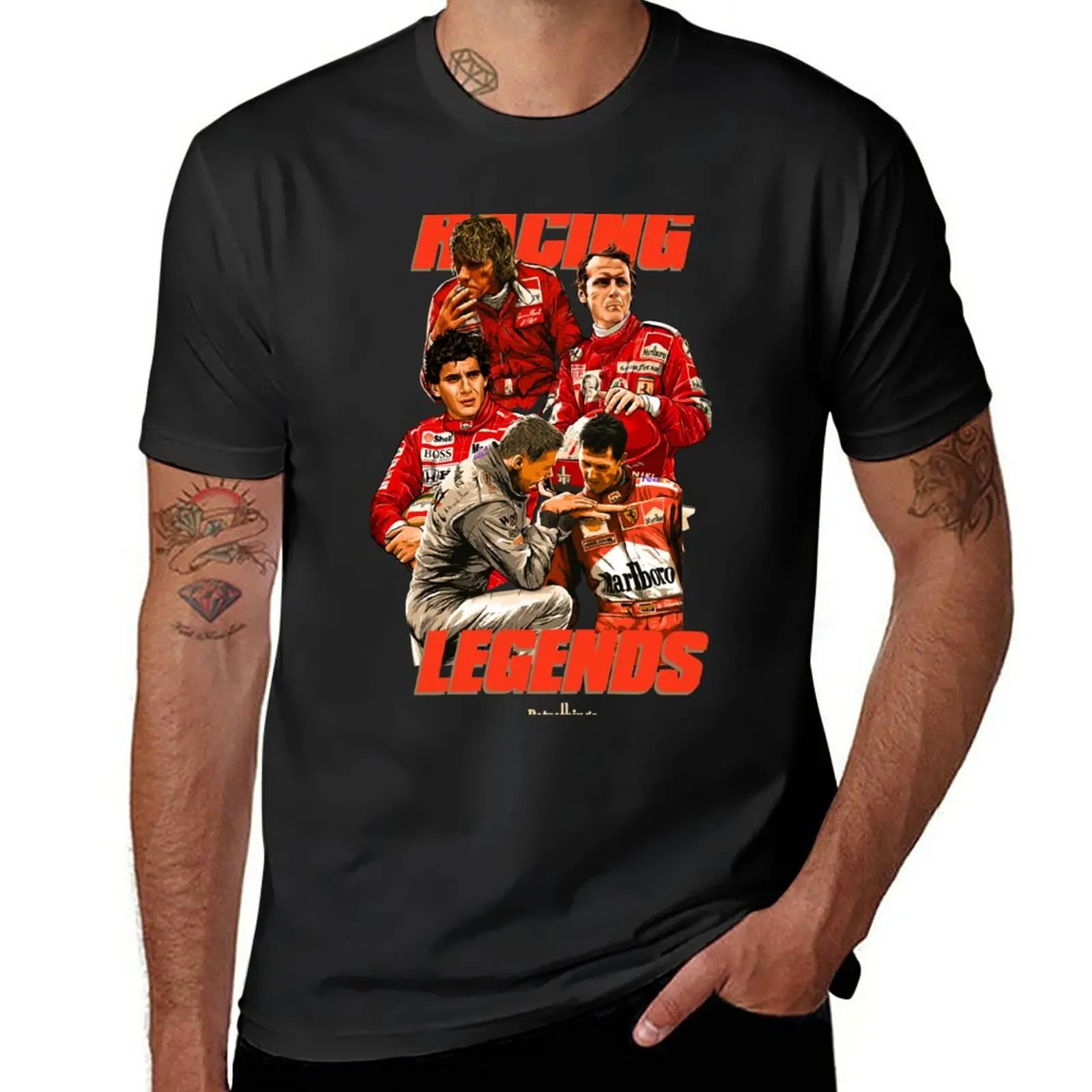 2025 New model Fashionable and Innovative NewRacing Legends T-Shirt sweat shirt plain t shirts men
